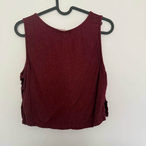 Brandy Melville Burgundy Tank Top - Picture 4 of 5